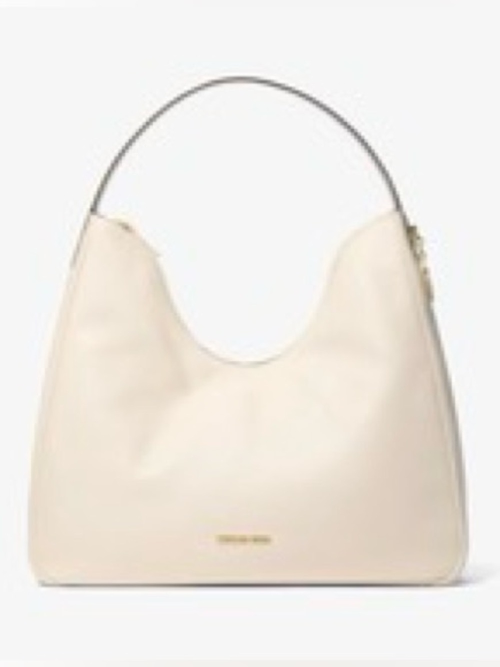 MICHAEL KORS NWT (NAYLA) MEDIUM Pebbled Leather Shoulder Bag Color/Light Cream.